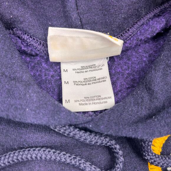 Golden Nugget Casino Mens Navy Cotton Blend Fringe Embroidered Logo Hoodie Sz M - Picture 6 of 11